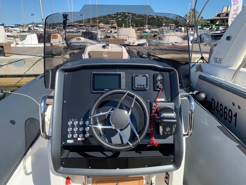 Roll bar inox avec Bimini et mat de ski